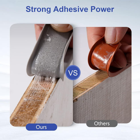 U-Shape Edge Banding, 16.4ft TPE Self Adhesive Veneer Edging Trim Flexible Edge Protector, Furniture Edge Strip for Countertop Table Cabinets Shel...