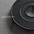 suyika Cast Iron Mat with Rubber Pegs/Feet for Japanese Tea Kettle Cast Iron Teapot Black Trivet 5.3in...