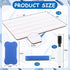 Dry Erase Lapboards with Lines Pack of 18 | 6 x 9 inch Double Sided White Boards with 18 Pens, 18 Erasers Small Mini White Dry Erase Boards for St...
