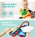 Baby Toys 0-6 Months - High Contrast Newborn Toys - Baby Tummy Time Books 0-6 Months with Crinkle, Squeaky Sounds, Touch Feel, Visual Stimulation ...