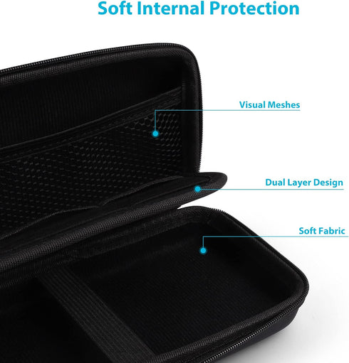 Electronics Organizer Travel Carrying Case Hard Shockproof, Travel Essential for Women Men, Power Bank Charger Cable Cord Accessories Pouch Tech B...