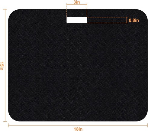 Heat Resistant Mat for Air Fryer with Sliding Function, 2 Pcs 15 * 18 in Heat Resistant Pad Sliding Caddy Countertop Protector Mat Air Fryer Mat f...