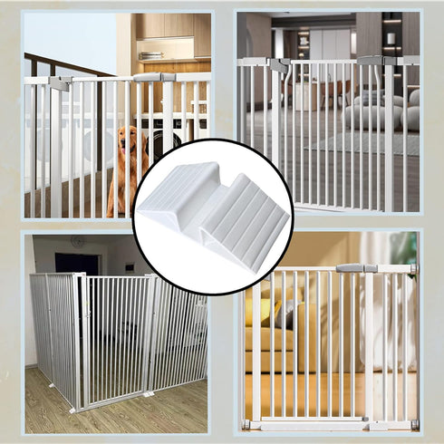 6-piece pet gate fence support feet plastic triangular isolation fence reinforcement accessories freestanding dog gate fence panel Suitable for co...