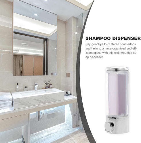 Travel Shampoo Hand Soap Dispenser Hand Liquid Holder Box Container Refillable Shower Loquid Cleaning Solution Dispenser for Home Office (Plating)...