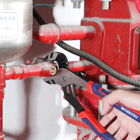 WORKPRO 10-Inch Groove Joint Pliers, Adjustable Water Pump Pliers in CRV Steel for Home Repair, Gripping, Nuts, Bolts, Pipe & Fittings...