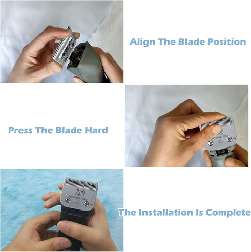 Detachable Pet Clipper Blades Compatible with Most Series Clippers, Carbon Steel Dog Clippers for Grooming Ceramic Blade, Clippers...