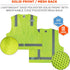 Ergodyne Unisex - Class 2 Economy Surveyors Vest Zipper, Lime, Large-X-Large US...