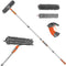 eazer Window Squeegee Cleaner - 2 in 1 Window Cleaning Tool Kit, 62inch Extension Pole Washer Equipment for Car Indoor Outdoor Window Glass...