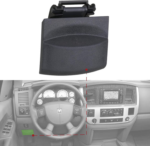 74445 Parking Brake Release Handle (Slate Gray) Compatible with 2006-2010 Dodge Ram/2004-2006 Dodge Durango...