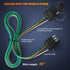 Trailer Wire Extension 4-Way 4 Pin Plug, 4 Wire 4-Flat Connector with Male & Female Plug 18 AWG 59 inch Hitch Light Trailer Wiring Harness Extende...