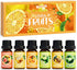 ARVIDSSON Fruits Essential Oils Set, Natural Citrus Essential Oil for Diffuser & Candle Making, Fruity Fragrance Oils, Grapefruit, Bergamot, Sweet...