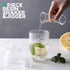 Homestia Plastic Cocktail Shaker w/Scale and Jigger Set, Strainer Top, Drink Mixer Bartender Kit, Clear Plastic Cocktail Shaker Bottle Wine Mixer ...
