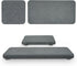 4-Set Water Absorbent Diatomite Earth Drying Mats - 2 Large & 2 Small Trays with Anti-Slip Pad, Sandpaper. Ideal for Kitchen Counter, Under Plants...