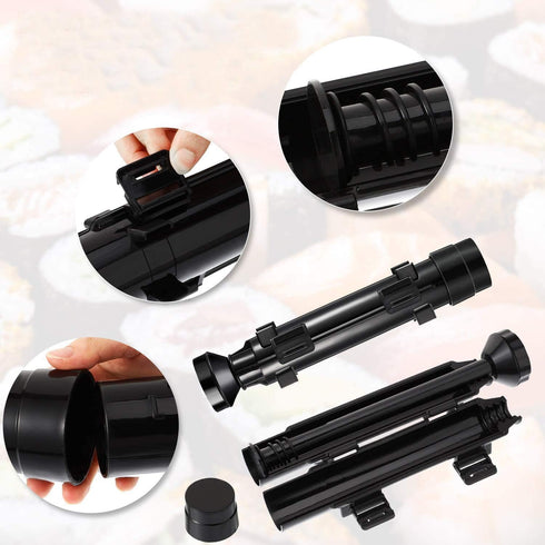 URED sushi bazooka maker kit, Sushi Roller Mold Food Grade Plastic Rice Vegetable Meat homemade Diy Sushi Making Kit Machine tool kitchen Utensils...