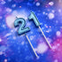 21st Birthday Candles Cake Numeral Happy Birthday Cake Candles Topper Decoration for Wedding Anniversary Celebration Favor(Blue)...