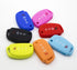 4 Button Flip Folding Fob Remote Key Chain Silicone Case Cover For Hyundai Santa Fe Sonata Elantra Azera Tucson (Pink)...