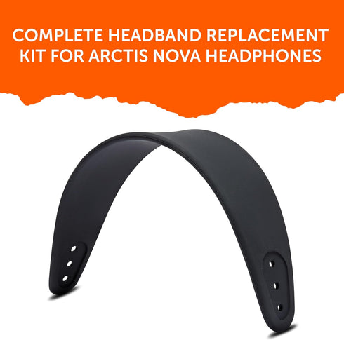 WC HeadbandZ Arctis Nova - Upgraded Silicone Headband for Arctis Nova Headsets by Wicked Cushions - Enhanced Flexibility, Comfort, and Style with ...