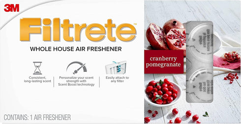 Filtrete Whole House Air Freshener for AC Furnace Air Filter, Cranberry Pomegranate...