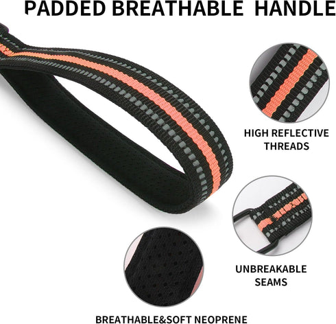 Chew Proof Dog Leash - 6 FT Metal Dog Leash,Heavy Duty Waterproof Dog Leash Made of Coated Wire Rope,with Cushioned Handle.Chew Resistant,Great fo...