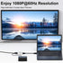 HDMI to VGA Converter Adapter with 3.5mm Stereo Audio Output Converter 1080P for TV PC Laptop to Projector......