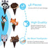 Pretty Cute Studios 48 Count Woodland Animals Cupcake and Cake Toppers – Includes 8 Owls, 8 Teddy Bears, 8 Raccoons, 8 Hedgehogs, 8 Foxes, and 8 R...