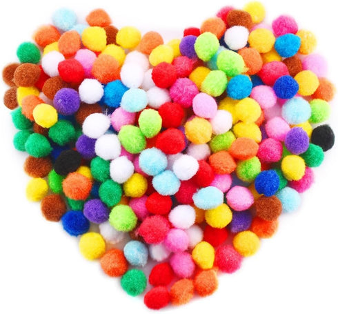 Caydo 400 Pieces 1 Inch 20 Colors Pompoms Arts and Crafts Pom Poms Balls for Hobby Supplies and Creative Craft DIY Material...