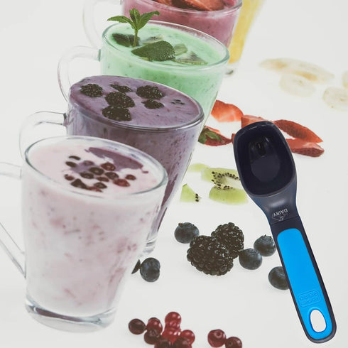 Dairy Blue Ice Cream Scooper - Non Stick Silicone Scooper for Serving Hot and Cold Foods - Color Coded Home and Kitchen Accessories by The Kosher ...