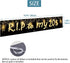 Joyiou Happy 30th Birthday R.I.P To My 20s Backdrop Banner Decorations for Women & Men, Large Black Gold 30 Birthday Party Sign Supplies, thirty B...
