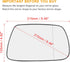 X AUTOHAUX Car Passenger Right Side Rearview Mirror Glass Heated with Backing Plate for Jeep Grand Cherokee 2005-2010 Replace 5142874AA...