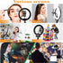 Gooseneck Camera Mount 11 inch Gooseneck Arm 1/4 20 Threaded Male Female Flexible Tube Arm Max 4.4 lbs Load Phone Holder for DSLR Tripod Security ...