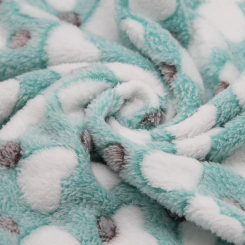 1 Pack 3 Puppy Blankets Super Soft Warm Sleep Mat Love Print Blanket Fluffy Fleece Pet Blanket Flannel Throw Dog Blankets for Small Dogs Puppy Dog...