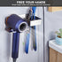 Hair Dryer Holder Wall Mounted, Blow Dryer Holder Stainless Steel, Adhesive Blow Dryer Holder, Hair Straightener Holder Curling Iron Holder Hair T...