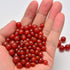 200PCS 8mm Gorgeous Natural Carnelian Gemstone Smooth Round Loose Beads for Jewelry Making (Carnelian, 8mm 200Beads)...