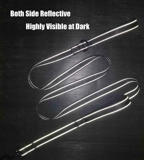 Heavy Duty Dog Leash for Medium to Large Dogs with Two Padded Handles 5FT, Double Handle Dog Leash (Black, 5 FT x 1" Wide)...