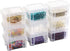 9Pack Small Plastic Clear Storage Box Containers with Lids, Mini Bins (L3.4 x W2.5 x H2inches) - Reusable Craft Box, Small Items Accessories Stora...