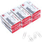 #1 Smooth Paper Clips, 600 Medium Paper Clips (6 Boxes of 100 Each), Paperclips for Office School & Personal Use, Daily DIY, 1-2/7" Silver Paper C...