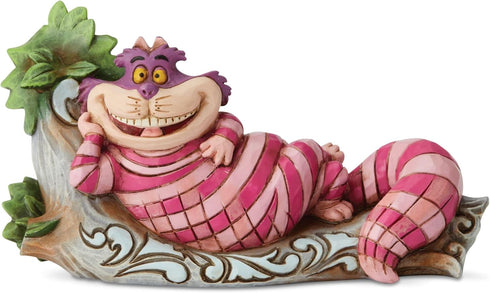 Enesco Disney Traditions by Jim Shore Alice in Wonderland Cheshire Cat on Tree Figurine, 2.72 Inch, Multicolor...