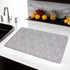 Absorbent Coffee Mats Quick Drying Mat for Countertop Hide Stain for Kitchen Counter Espresso Maker Machine Gray Flower 12"x19"...