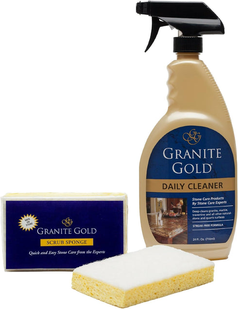 Granite Gold Non-Scratch Scrub Sponge for Granite, Marble & Other Natural Stone & Quartz Surfaces...