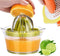 Citrus Lemon Orange Juicer Manual Hand Squeezer with Built-in Measuring Cup and Grater, 12OZ, Green...