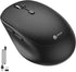 iClever Wireless Mouse, MD165 Dual Mode Wireless Mouse, Bluetooth Type-C Rechargeable Mouse, 2.4G Wireless Computer Mice with USB Receiver, 3 Devi...