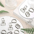 Hotop 56 Pieces D Rings for Purse Bag Hardware Purse Hardware for Bag Making Buckles Craft (25 mm,Silver)...