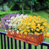 Artificial Daisies Flowers Outdoor UV Resistant 4 Bundles Fake Foliage Greenery Faux Plants Shrubs Plastic Bushes for Window Box Hanging Planter F...