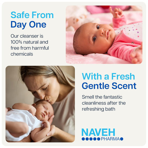 NAVEH PHARMA Cradle Cap Cleanser For Baby & Kids | 100% Natural Cradle Cap Treatment | Spray & Wash No Scrubbing | Better Than Shampoo Or Brush | ...
