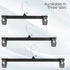 Hanger Central 25 Pack Heavy Duty Plastic Bottoms Hangers with Ridged Pinch Clips Pants Hangers, 12 Inch, Black...