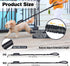 Tactical Dog Leash,Reflective Training Dog Leash,Adjustable Heavy Duty Dog Leash with 2 Control Padded Handle Strong No Pull Bungee Dog Leashes wi...