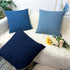 Booque Valley Throw Pillow Covers, Pack of 2 Super Soft Elegant Modern Embossed Patterned Blue Cushion Covers Decorative Stretchy Pillow Cases for...