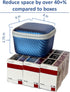 Insulin Fridge Holder Storage Case Organizer - Fits Standard 10ml U-100 Vials - Safe, Snug, Secure Vial Protector (Blue)...