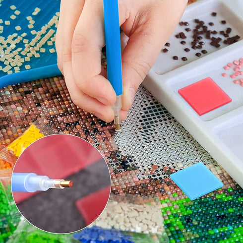 80pcs Diamond Painting Glue Clay, Colorful Painting Clay Wax Embroidery Cross-Stitch Painting Set Tool DIY Diamond Wax Tool for Embroidery Accesso...