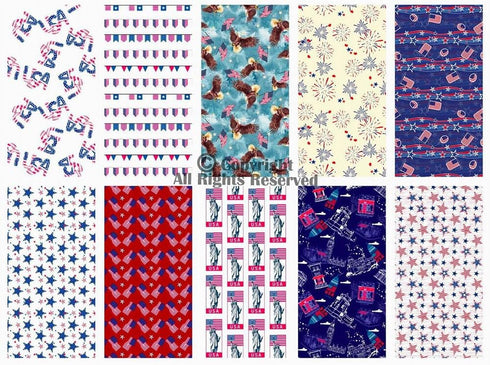 -25 Options- 100% Cotton Quilting Fabric Bundles 10pcs Fat Quarters 18”x21”-Medium Weight 5.2 oz- for Quilting, Sewing Project, Patchwork, DIY Cra...
